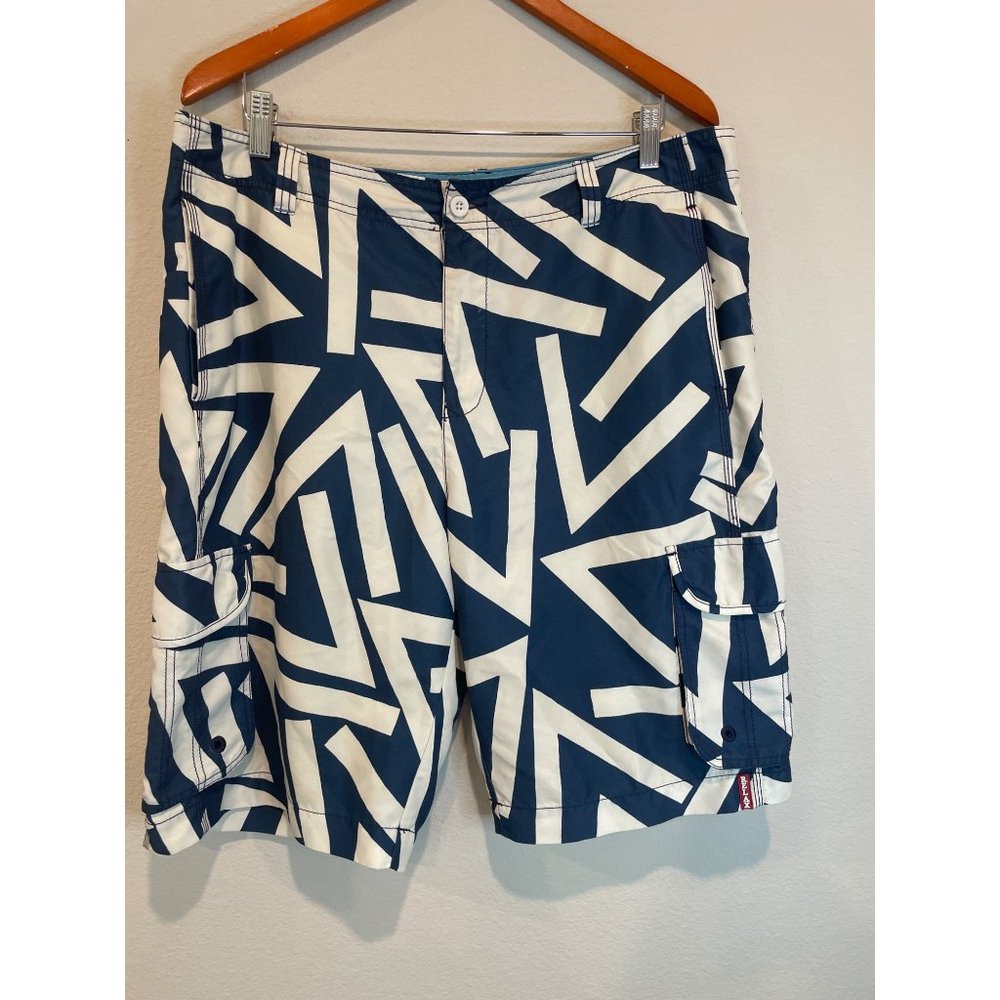 Tommy Bahama Blue & White Relax Swim Trunks